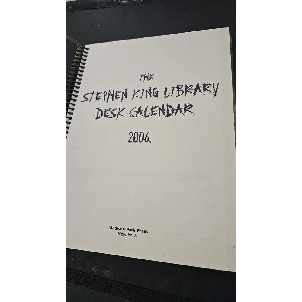 2006 Stephen king desk calendar